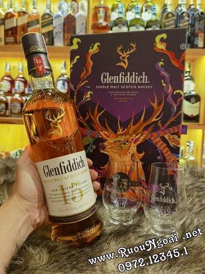 Rượu Glenfiddich 15YO Hộp Quà 2023