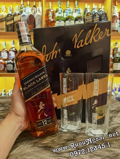 Rượu Johnnie Walker Black Label Hộp Quà 2023